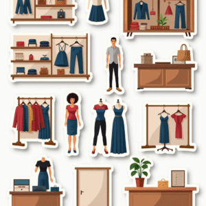 Shopping & Retail Icons - Sticker Sheet v15